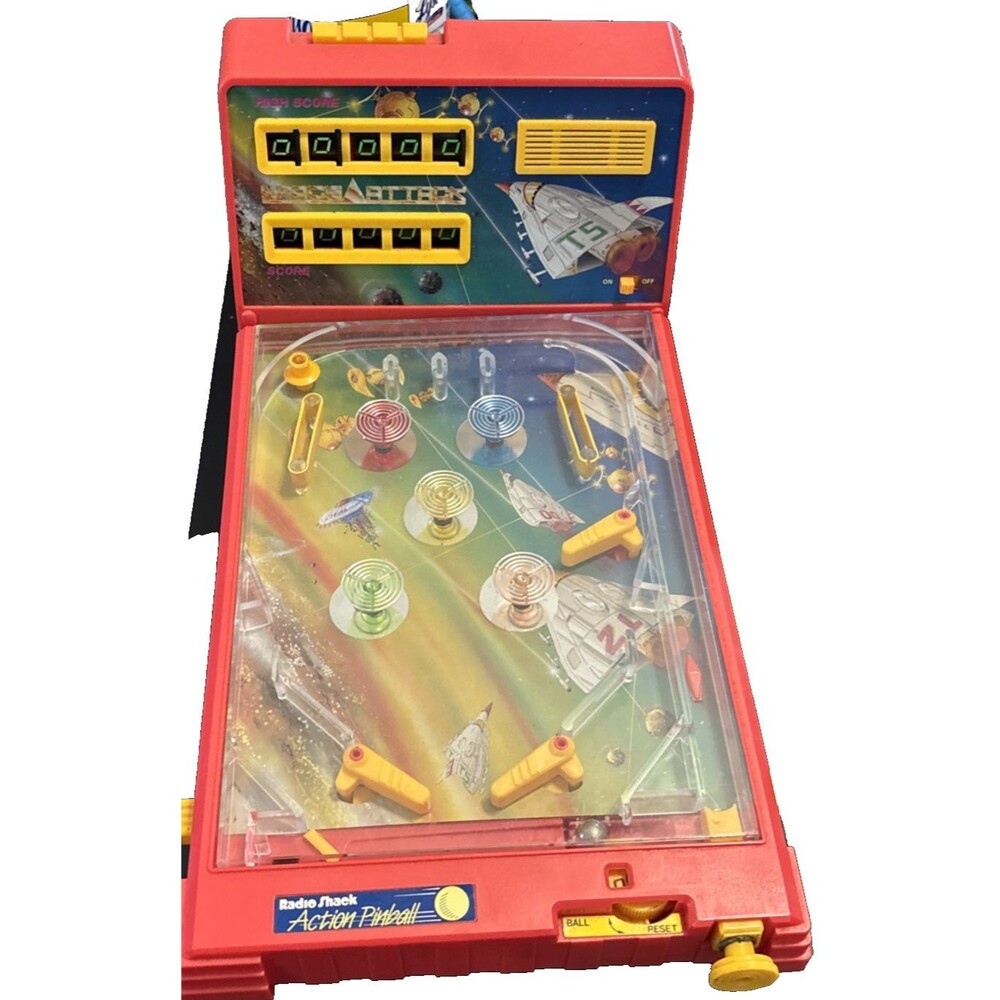 Vintage Radio Shack Space Attack Pinball - Sound, Controllers Works (no Score)